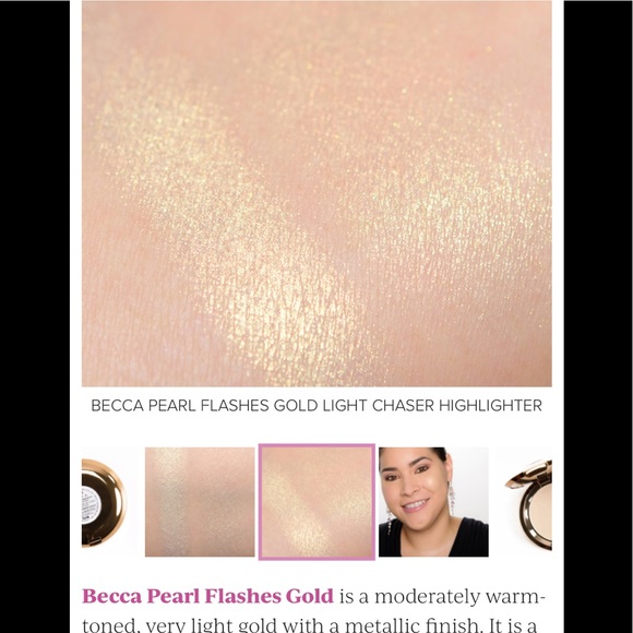 Becca Light Chaser Highlighter Pearl Flashes Gold - Picture 11 of 16